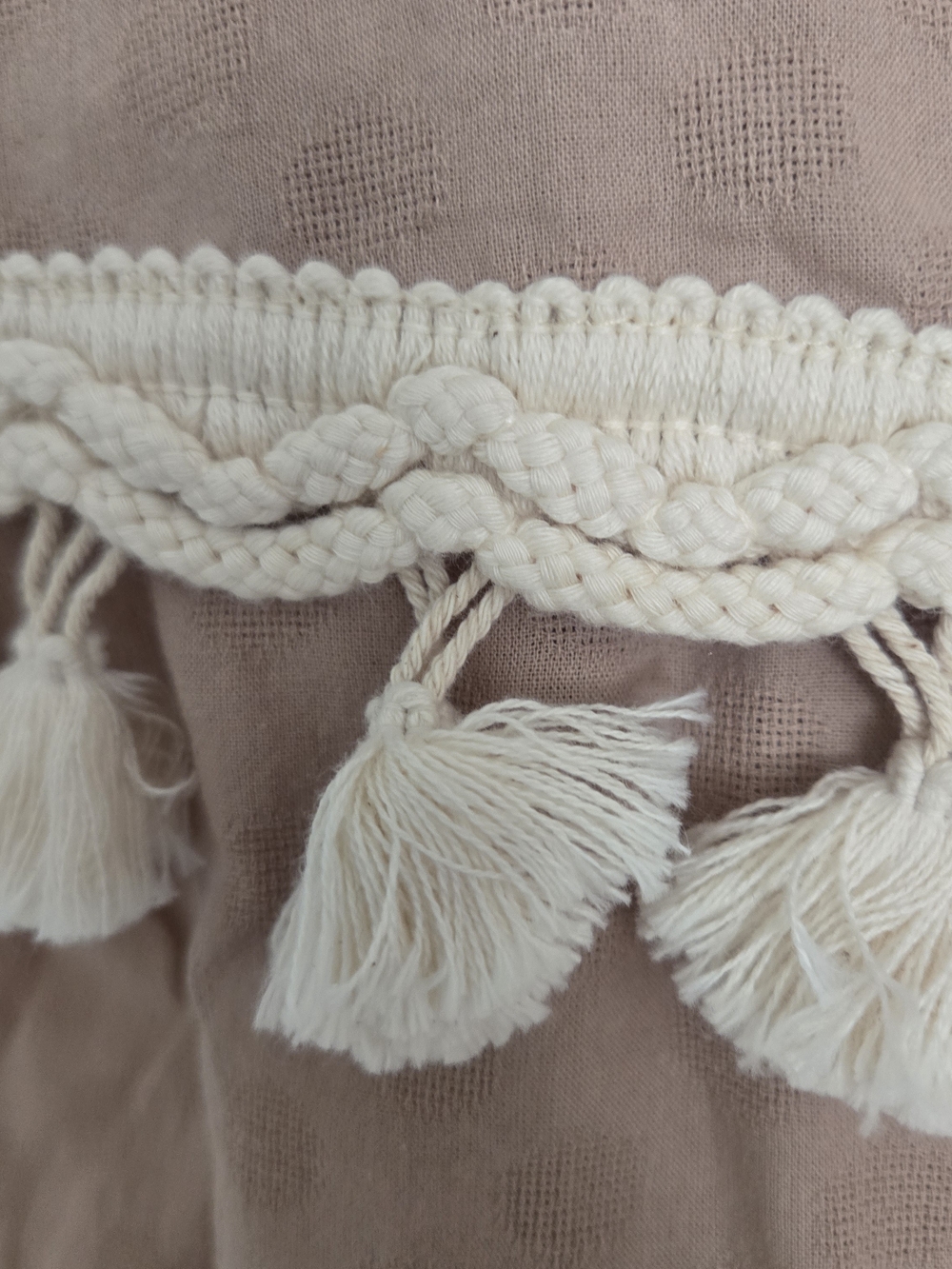 merci Blush Pink Tassel Tie-Shoulder Tank - Picture 4 of 5